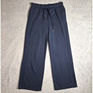 Love Tree High Rise Sweat Pants Women Sz Large Blue Elastic Waist Straight